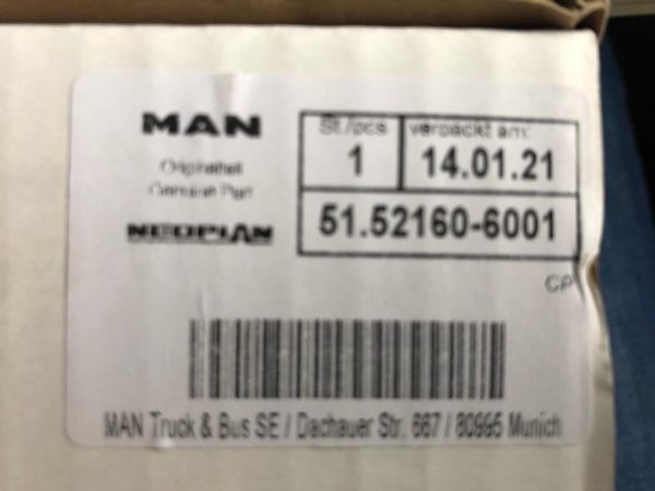 valvula compresor MAN para camiones con referencia 51521606001